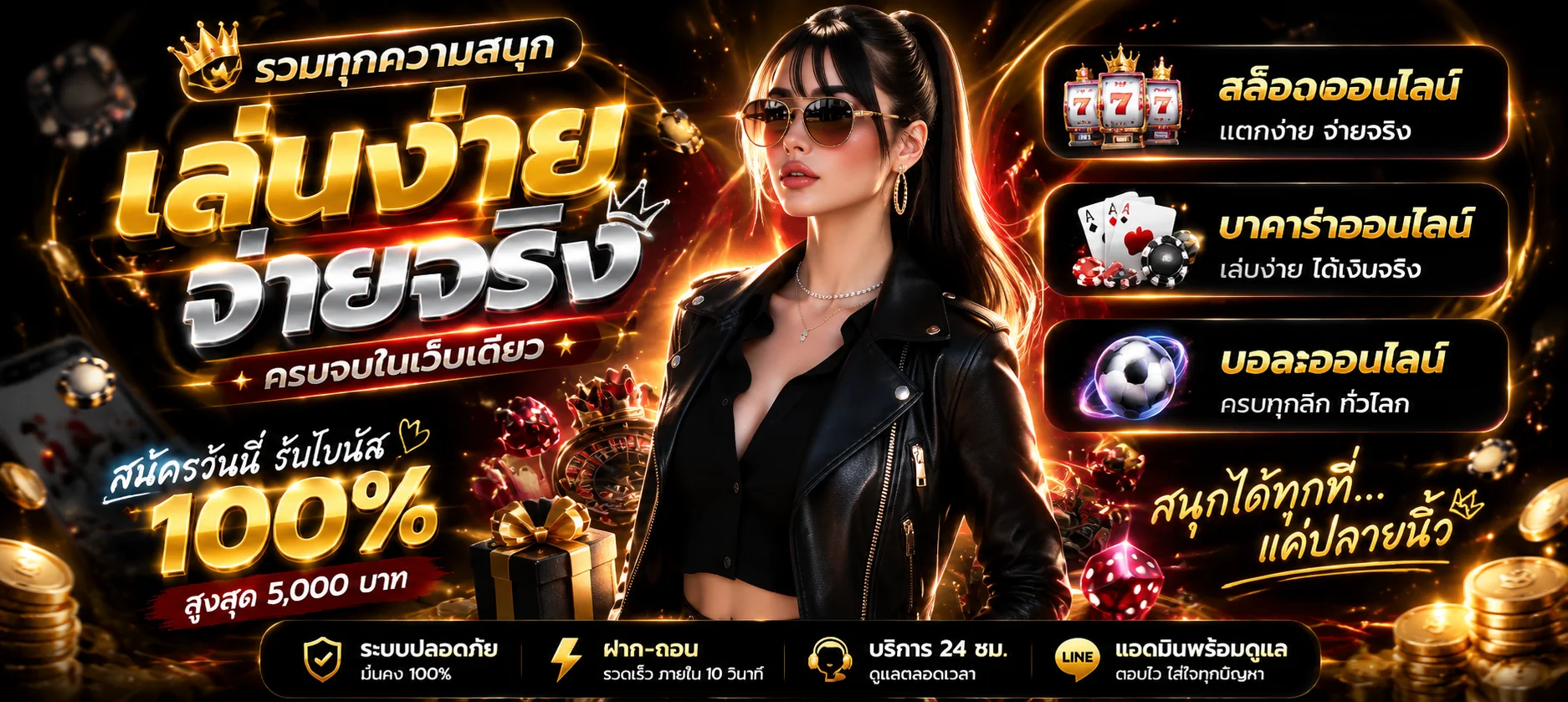 แบนเนอร์โปรโมชั่นสมาชิกใหม่ SUPER XGAMBET รับโบนัสฝากแรก 100%